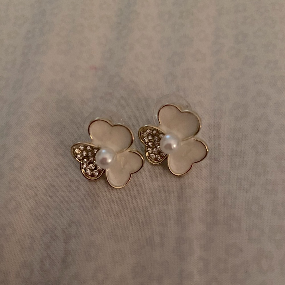 Faux Pearl Earrings